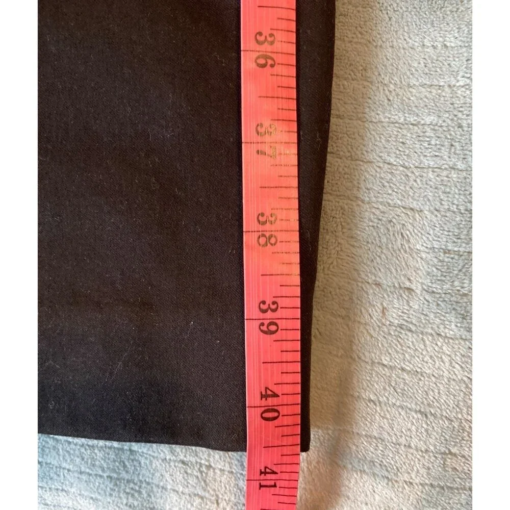 Talbots Womens Pants Size 8 Black Stretch Cotton Blend Career Corpcore_10
